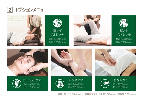 お疲れ別のオススメ組み合わせメニュー