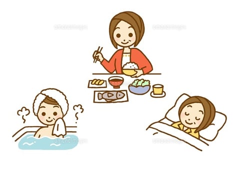 疲れを溜めないように