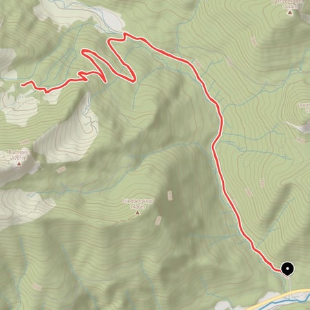 Von Kreuth auf die Buchsteinhütte unterhalb des Roß- und Buchstein