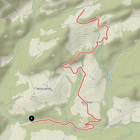 Kurze Mountainbike-Tour von Kössen hinauf zur gemütlichen, idyllisch gelegenen Frankenalm am Fuße des Sonnwendköpfl