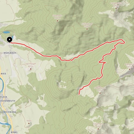 Von Lenggries Hohenburg über das Hirschbachtal hinauf zum Hirschtalsattel und weiter zur Lenggrieser Hütte