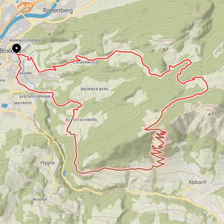 Von Brixlegg über Holzalm und Bischofer Alm in Richtung Alpbach und zurück