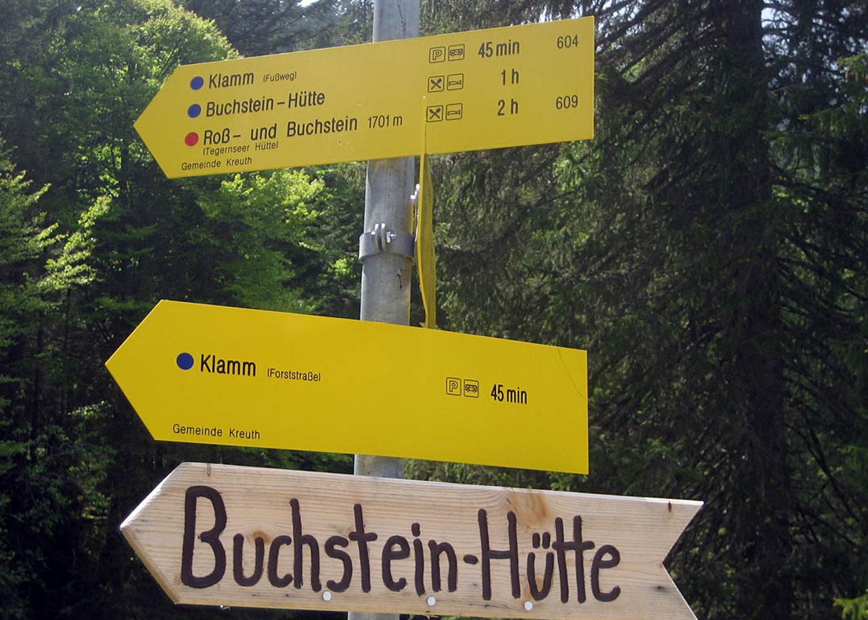 Von Kreuth auf die Buchsteinhütte unterhalb des Roß- und Buchstein
