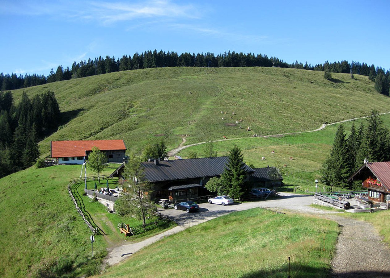 Beliebte Feierabend-Tour von Hausham auf die Gindelalm am Fuße der Gindelalmschneid