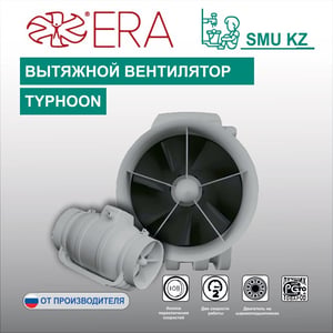 Вентилятор канальный TYPHOON  осевой двухскоростной.