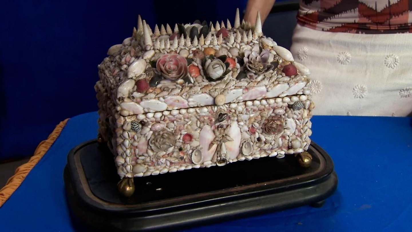 Appraisal: 19th C. Shell-encrusted Casket – WABE