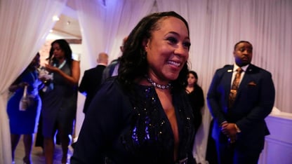 Fani Willis at party smiling
