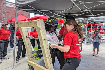 DeKalb and Decatur fire departments hosted a two-day event to celebrate women firefighters and hopefully attract more to the profession.
