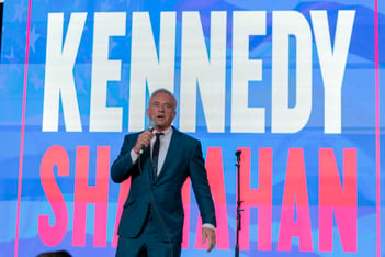 Independent presidential candidate Robert F. Kennedy Jr. speaks during the Libertarian National Convention at the Washington Hilton in Washington, Friday, May 24, 2024.
