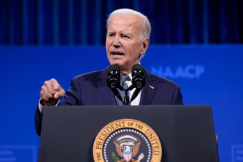 President Joe Biden's campaign is insisting anew that he is not stepping aside as he faces the stark reality that many Democrats at the highest levels want him to bow out of the 2024 election.