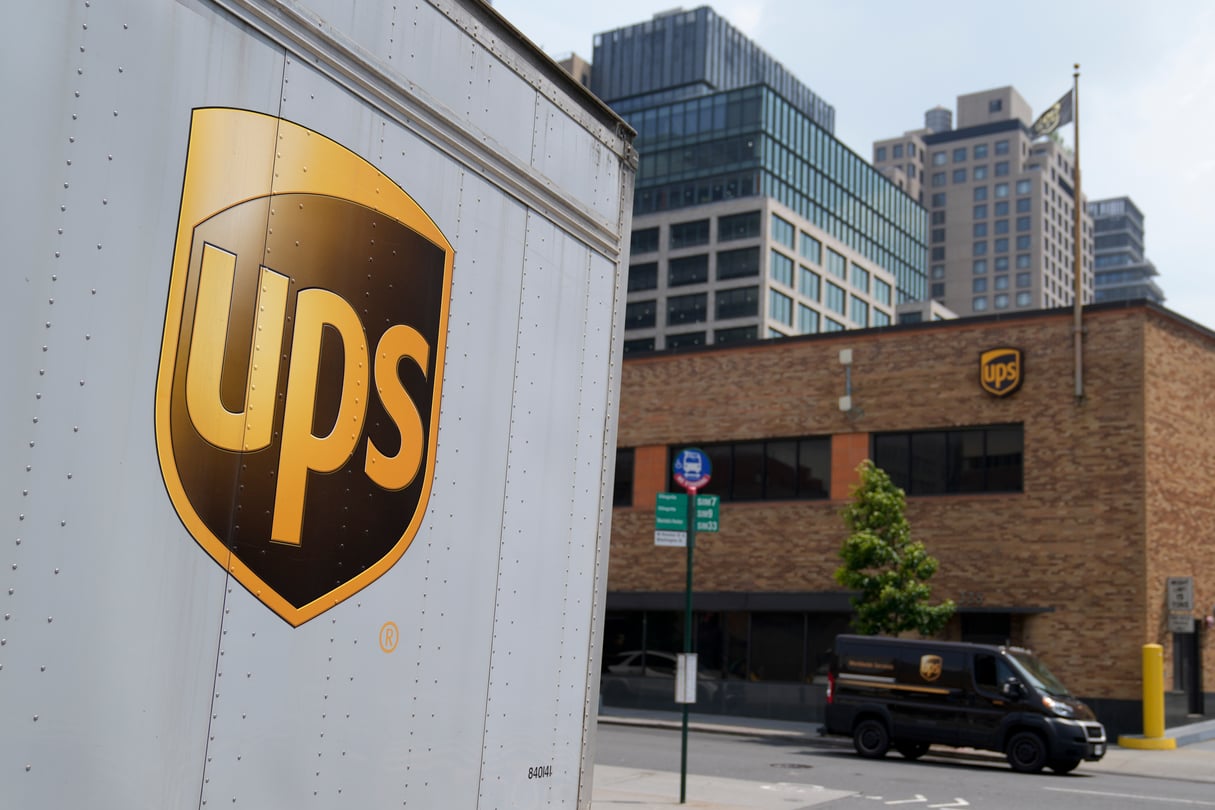 Atlanta-based UPS boosted its volume in the U.S. for the first time since 2022, but profit and revenue fell short of expectations.