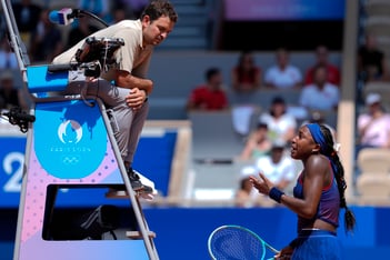 Atlanta native Coco Gauff got into an argument with the chair umpire over a ruling during the reigning U.S. Open champion’s loss to Donna Vekic of Croatia in a Paris Olympics third-round singles match.