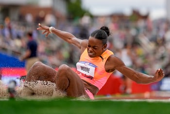 University of Georgia alum Jasmine Moore is the first U.S. woman to make the Olympic Games in both the triple jump and the long jump.