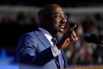 U.S. Sen. Raphael Warnock of Georgia landed a primetime speaking slot on the first day of the Democratic National Convention on Monday, using it to honor President Joe Biden’s accomplishments, lambast former President Donald Trump and give a vision for what the U.S. would look like under a President Kamala Harris.