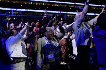 Democrats turned their convention roll call into the ultimate dance party on Tuesday, including an appearance by Atlanta's Lil Jon.