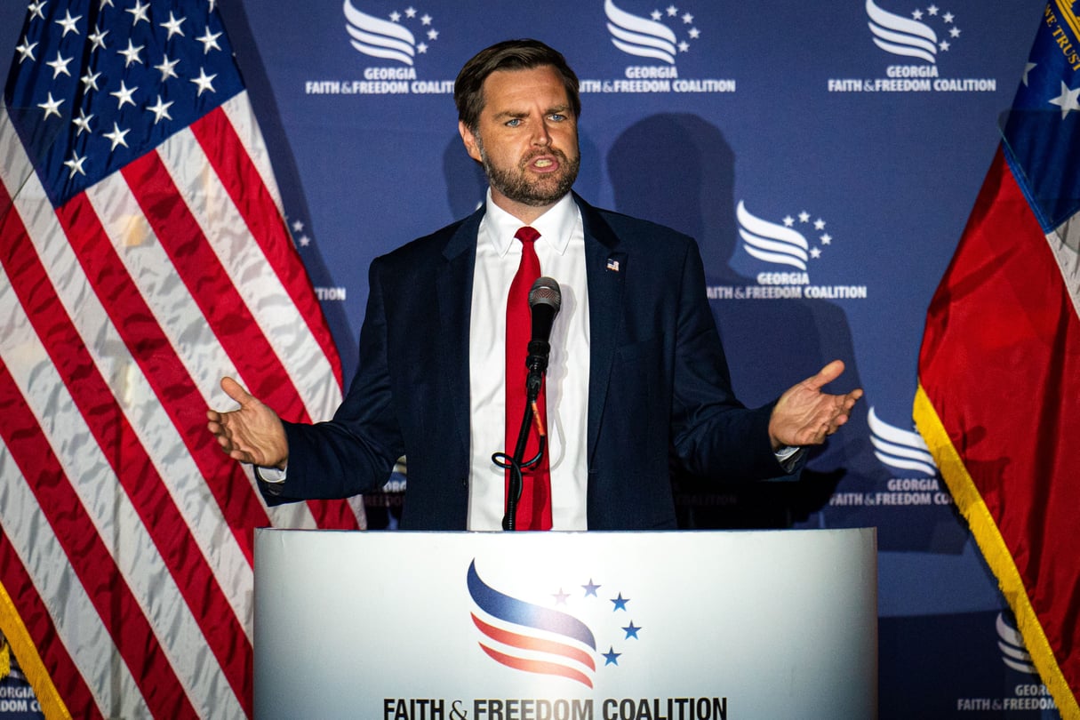 A leading conservative Christian group put on a show of Republican unity Monday, cementing the new détente between Georgia Gov. Brian Kemp and GOP nominee Donald Trump while vice presidential nominee JD Vance tried to smooth over differences on abortion policy across the evangelical community ahead of Election Day.