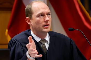 Judge in courtroom