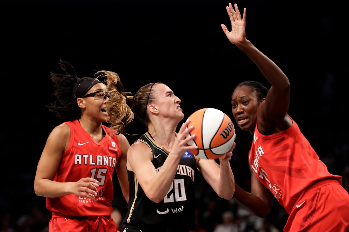 The New York Liberty beat the Atlanta Dream 91-82 on Tuesday night and advance to the semifinals of the WNBA playoffs.