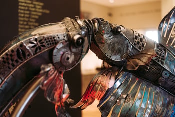 A statue of fish.