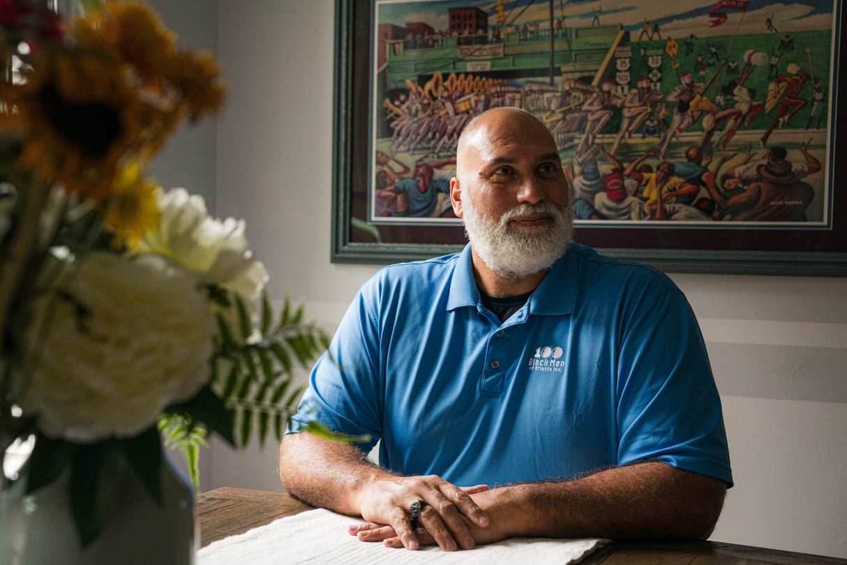 Louis Negron, an Afro Latino, at his home
