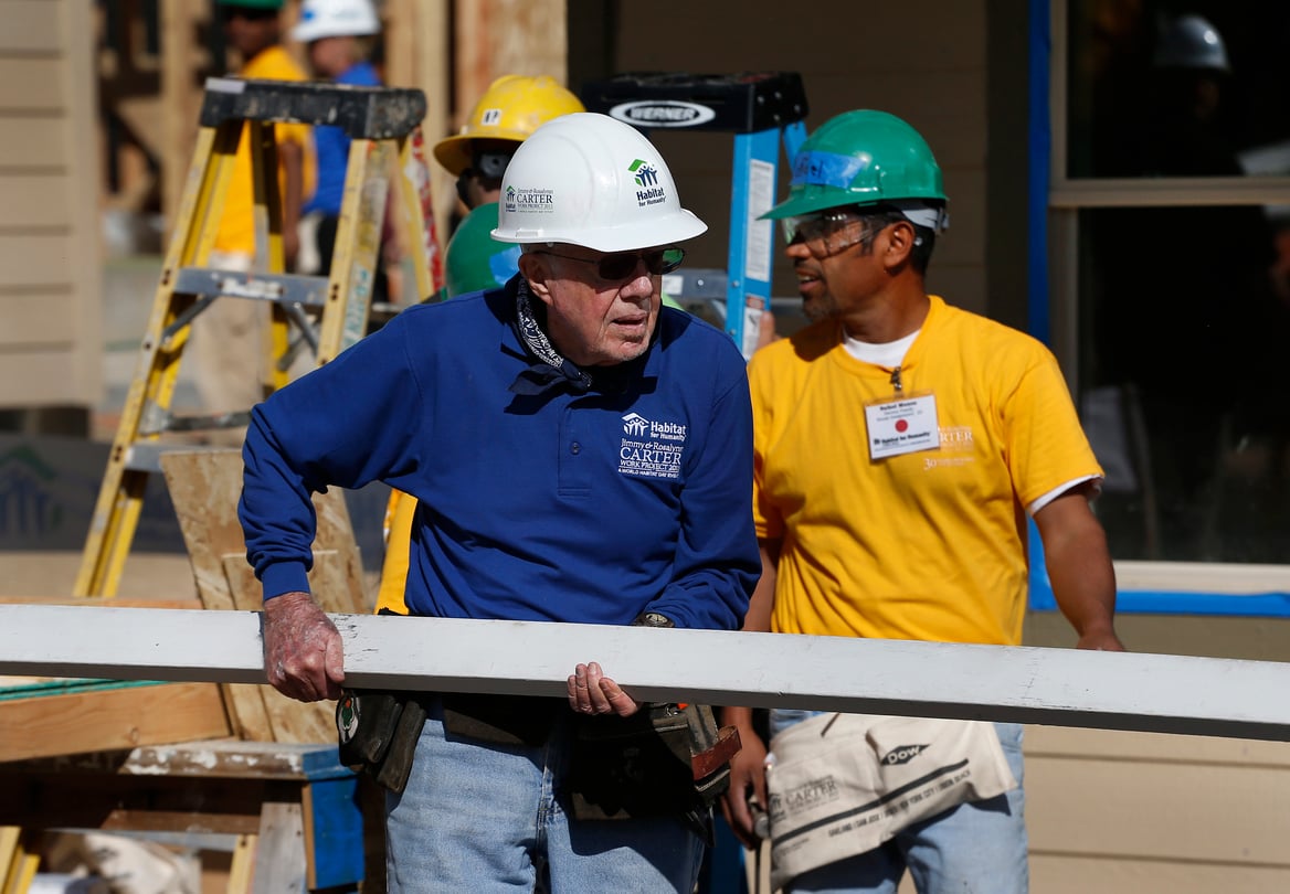 A benefit concert and the construction of 30 new homes are among the many events marking President Jimmy Carter 's 100th birthday on Oct. 1.