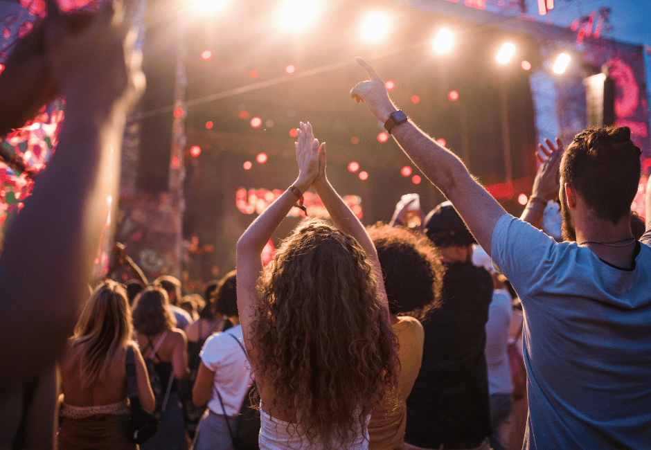 Young people at concern from behind