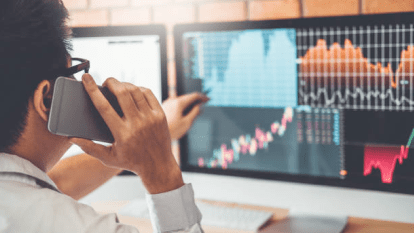 Stock Market computer screen