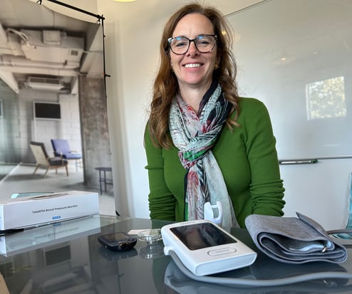 Dr. Lucienne Ide, founder and CEO of Atlanta-based digital health software company Rimidi, maker of maternal health wearable devices and software. (Jess Mador/WABE)