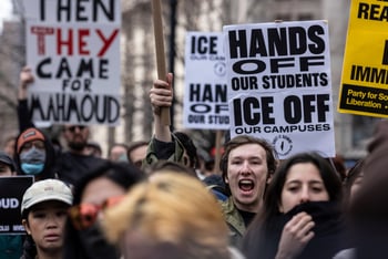 The Justice Department is investigating whether Columbia University hid students sought by the US