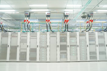 A row of servers.
