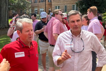 Kemp endorses Derek Dooley for Georgia Senate seat and says an outsider can beat Democrat Jon Ossoff