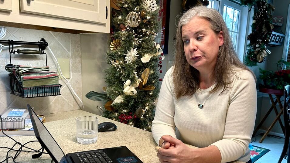 Mary Campbell in Duluth is a longtime small-business owner, and a single mother of two teenagers. She's looking at steep increases in costs next year for Affordable Care Act Marketplace coverage. (WABE/Jess Mador)