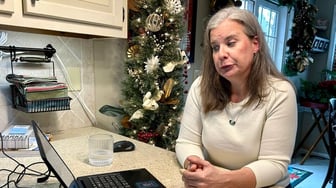Mary Campbell in Duluth is a longtime small-business owner, and a single mother of two teenagers. She's looking at steep increases in costs next year for Affordable Care Act Marketplace coverage. (WABE/Jess Mador)