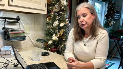Mary Campbell in Duluth is a longtime small-business owner, and a single mother of two teenagers. She's looking at steep increases in costs next year for Affordable Care Act Marketplace coverage. (WABE/Jess Mador)