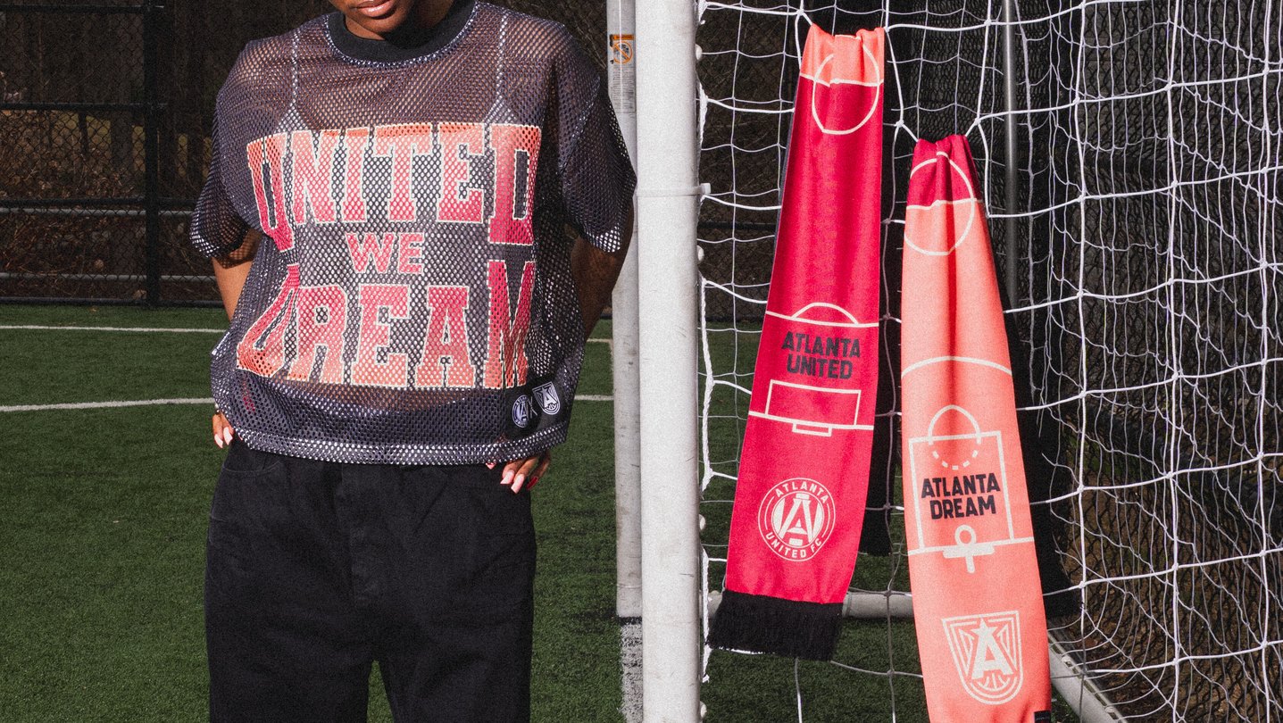 Apparel from the united we dream retail collection is shown