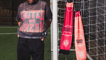 Apparel from the united we dream retail collection is shown