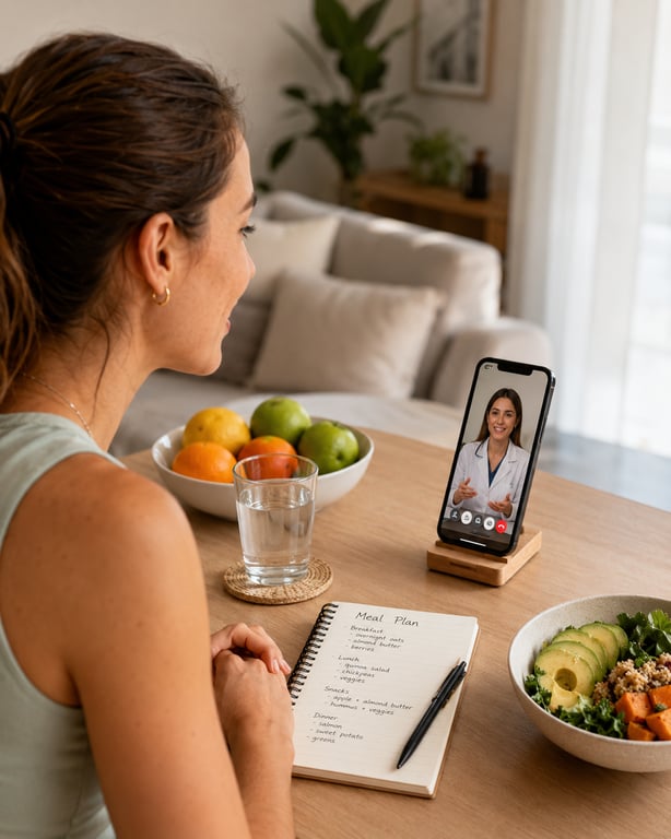 Nutritionist video call