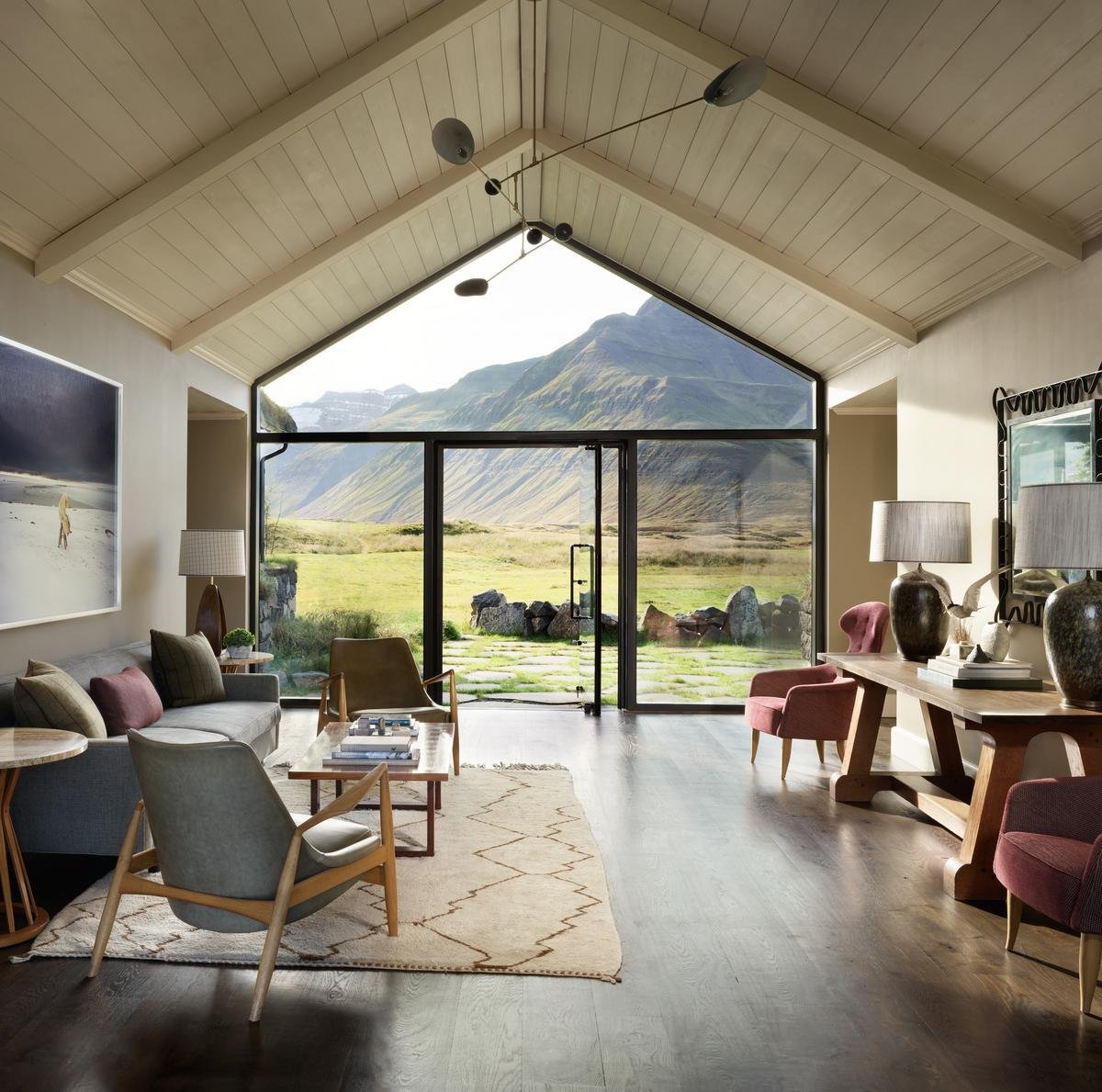 Interior lounge at Deplar Farm