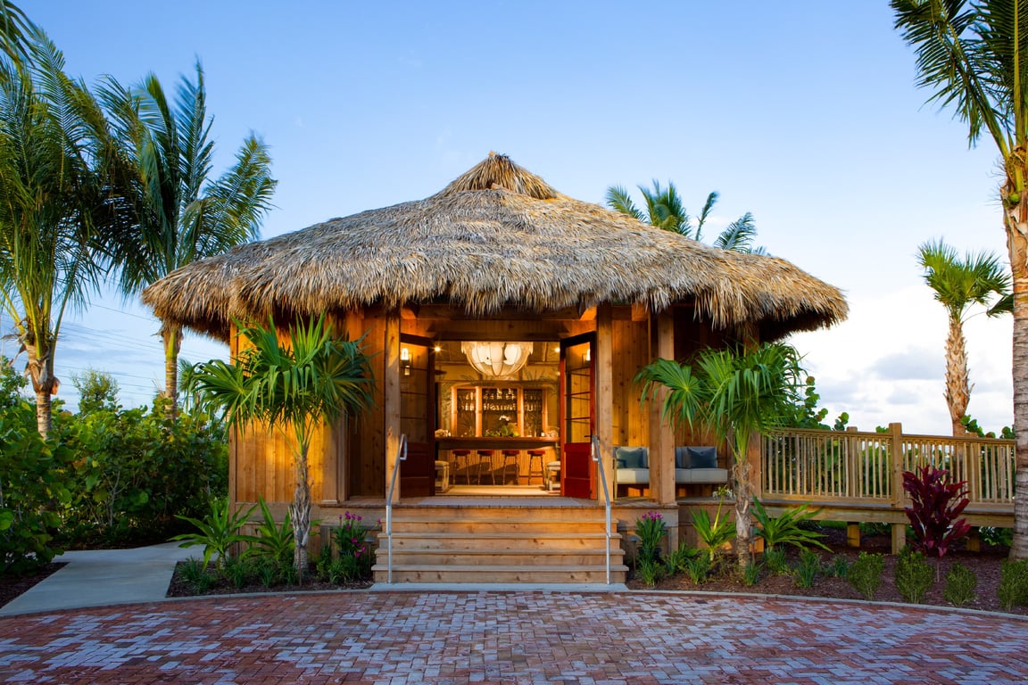 This Celebrity-Loved Private Island Hotel Is in the Florida Keys | Little Palm Island & Spa ocean view | Little Palm Island & Spa hammock | Little Palm Island & Spa hotel lobby | Little Palm Island & Spa restaurant | Little Palm Island & Spa copper bathtub | Little Palm Island spa