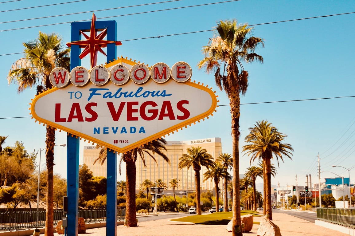 Las Vegas Destination Guide | NoMad-Las-Vegas | King room with couch and glamorous decor. | Bazaar-Meat-by-Jose-Andres | Honey-Salt | Herbs-and-Rye | Downtown-Cocktail-Room | Velveteen-Rabbit | Silver-Stamp_-CREDIT-Louiie-Victa | Las-Vegas-Arts-District | The-Mob-Museum | Downtown-Container-Park | The-High-Roller | Delilah | Mizumi | Area 15