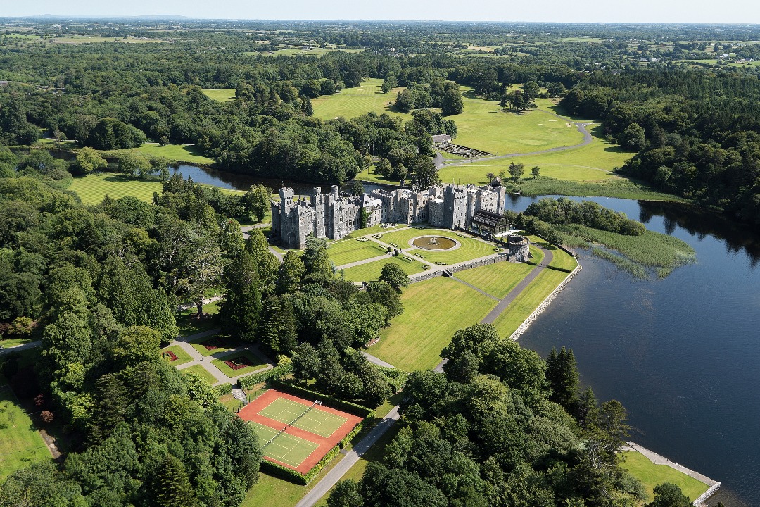 Ashford Castle aerial view