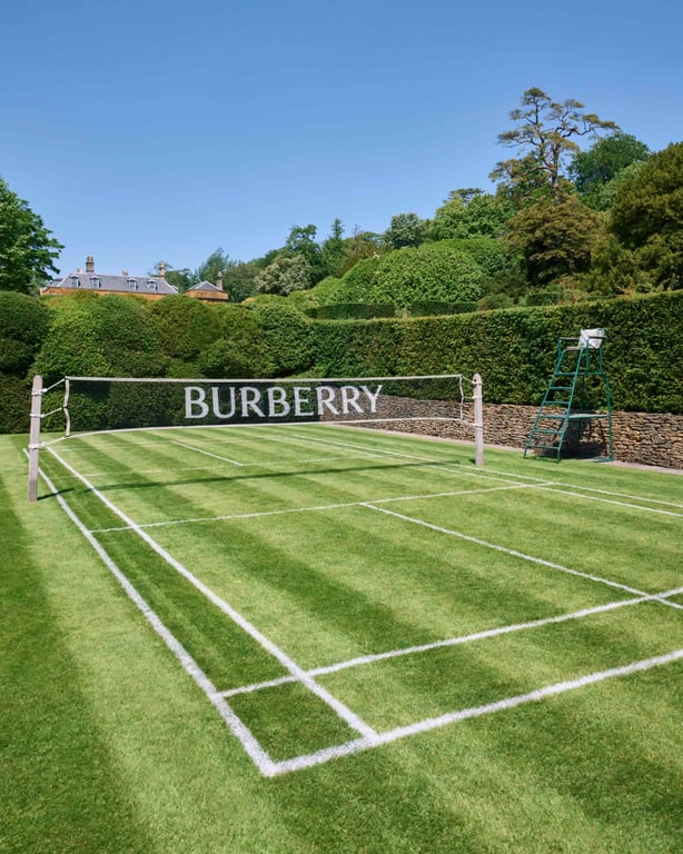 Burberry badminton court at The Newt in Somerset