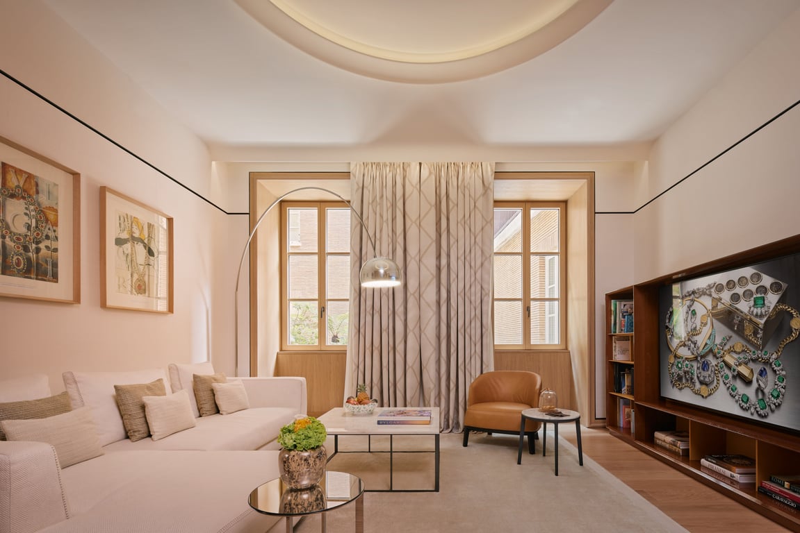 Interior of Bvlgari Hotel