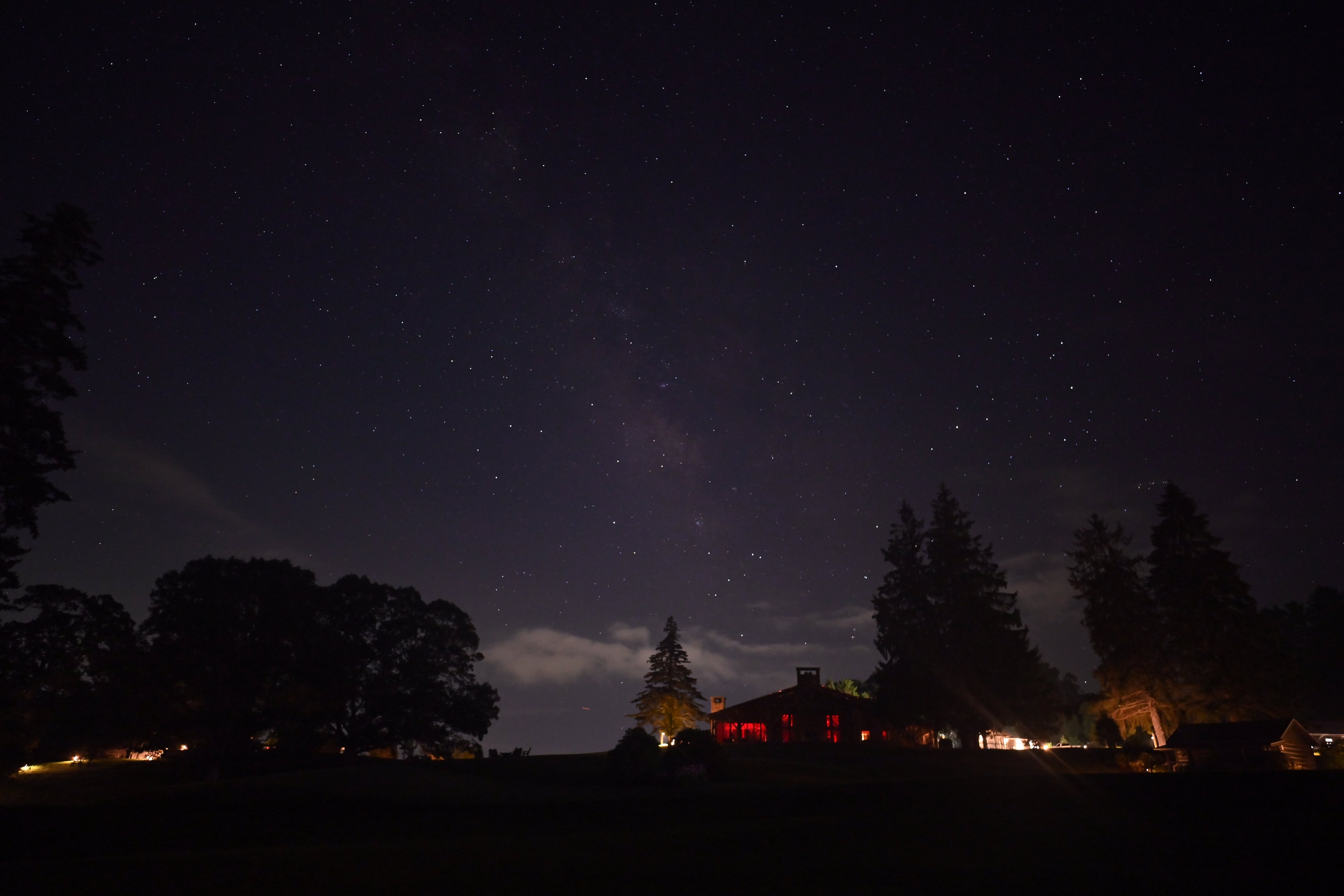 Night sky filled with stars at Cataloochee Ranch