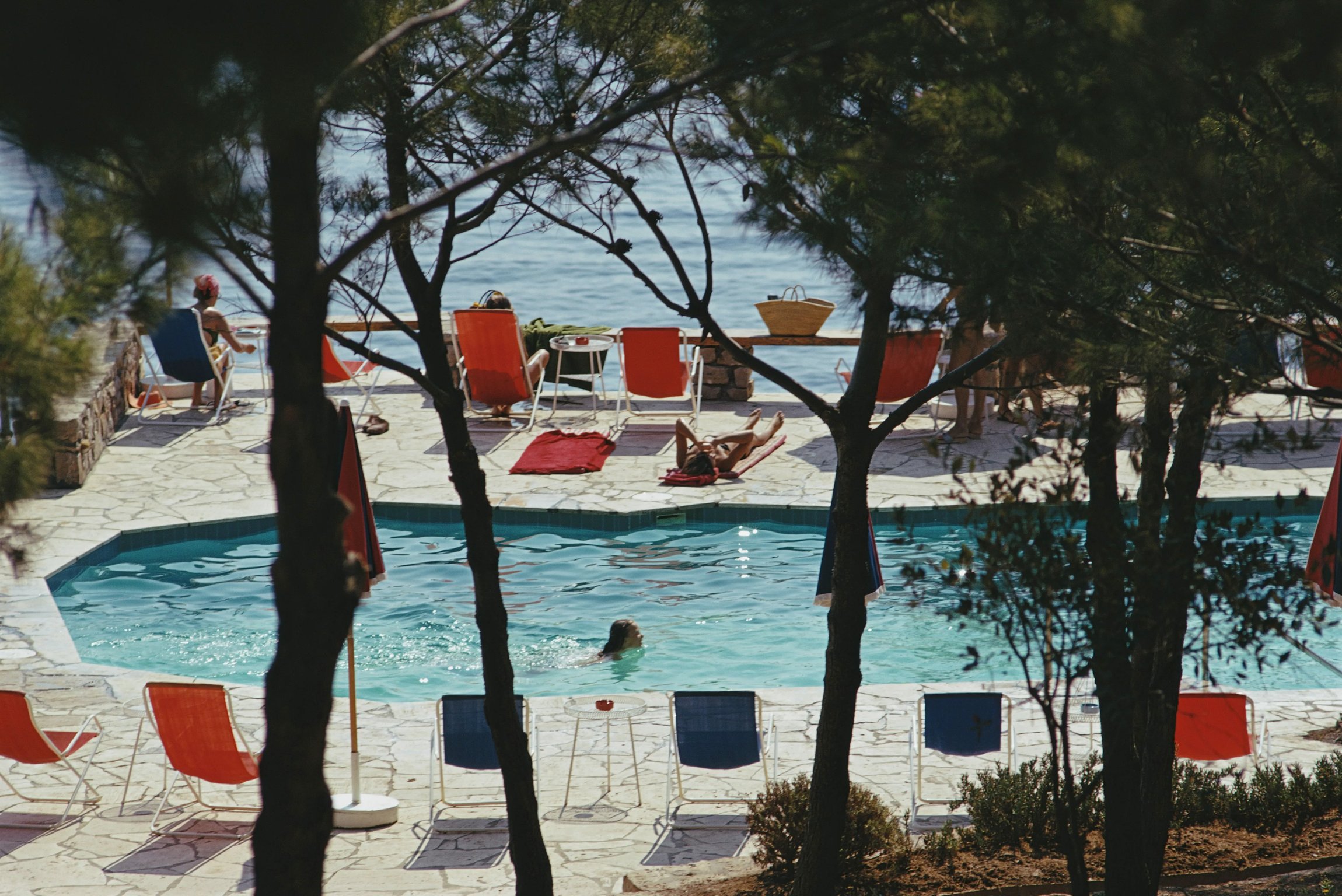 Hotel Il Pellicano Pool, by Slim Aarons