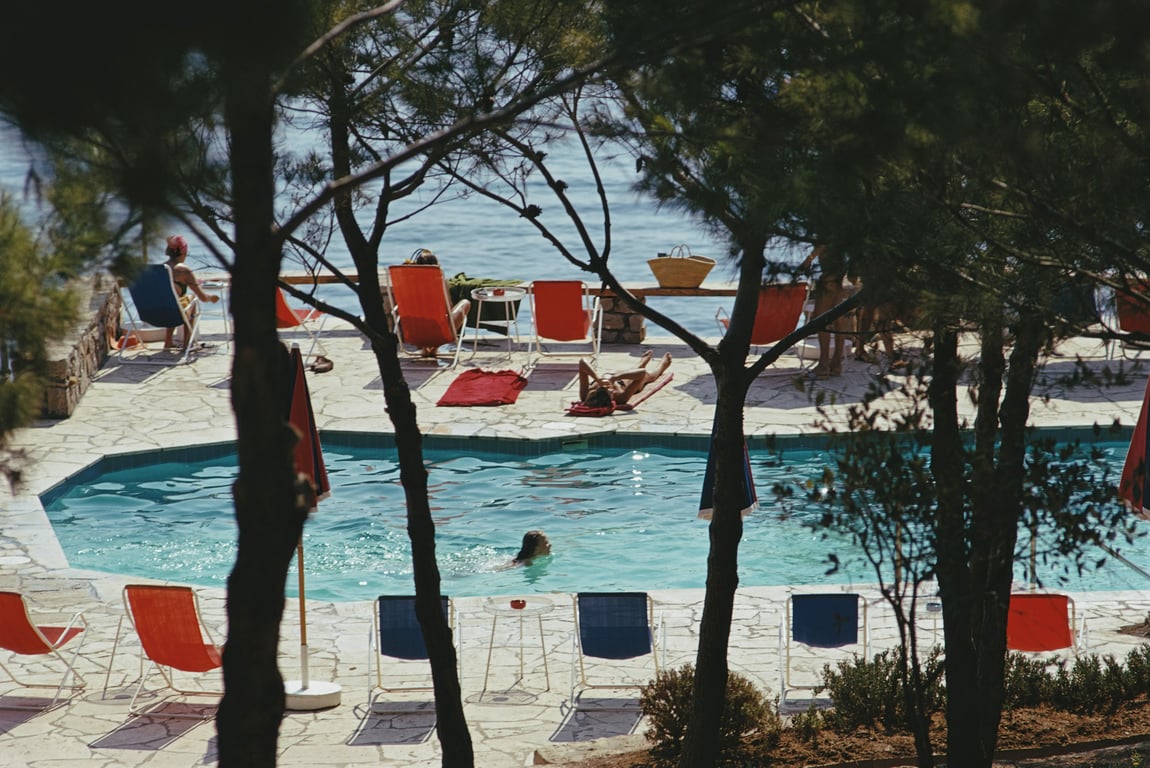 Hotel Il Pellicano Pool, by Slim Aarons