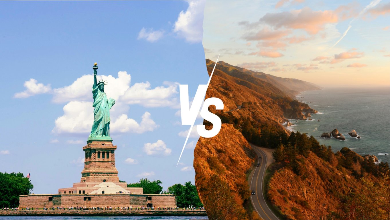Every Major Difference Between the East Coast and West Coast | Cultural Differences between the east and west coasts | Lifestyle and Living differences between the east and west coast | Climate and Environment differences between the east and west coast | Cuisine and Dining differences between the east and west coast | Tourism and Attractions differences between the east and west coast