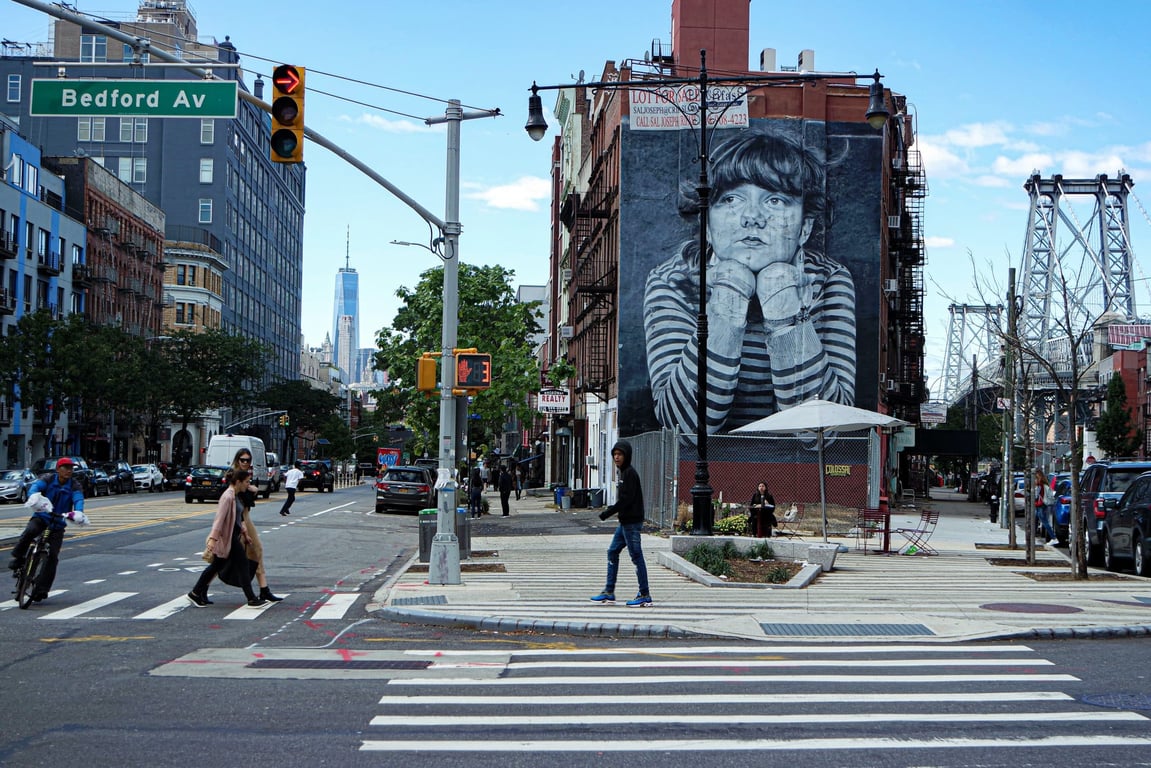 The Hotels Above Par Destination Guide to New York City Brooklyn Neighborhood, Williamsburg | The Hoxton, Williamsburg | The William Vale | Birds of a Feather | The Four Horsemen | Francie | Le Crocodile | Pokito | Chino Grande | Philomenas Bar | Fresh Kills Bar | Domino Park | Bathhouse NYC