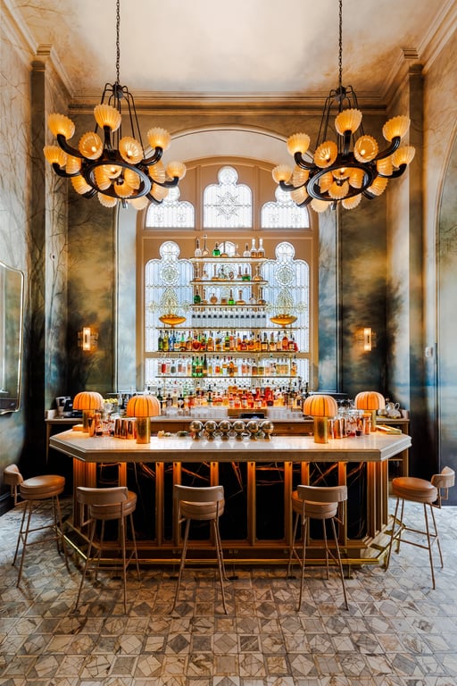 This Recently Reopened Hotspot in Gramercy is Gilded and Glorious | Veronika-Mille-feuille | Pisco Sour | Bar Veronika Interior | Veronika-Interior