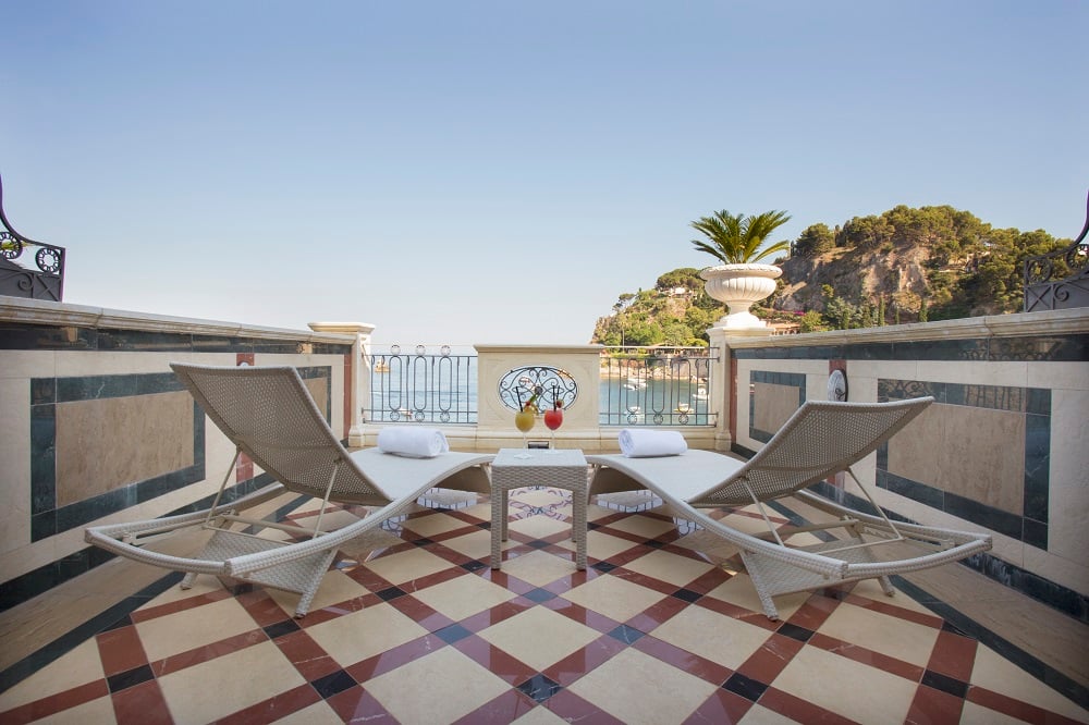 Mazzarò Sea Palace – Every Room at Mazzarò Sea Palace Has a Terrace With Views of the Sparkling Bay